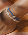 Pineapple Island Tidepool Starfish Beaded Anklet - White