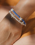Pineapple Island Tidepool Starfish Beaded Anklet - White
