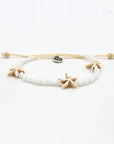 Pineapple Island Tidepool Starfish Beaded Bracelet - White