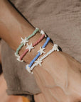 Pineapple Island Tidepool Starfish Beaded Bracelet - Blue