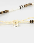 Pineapple Island Kauai Puak Shell and Pearl Necklace - Brown/White
