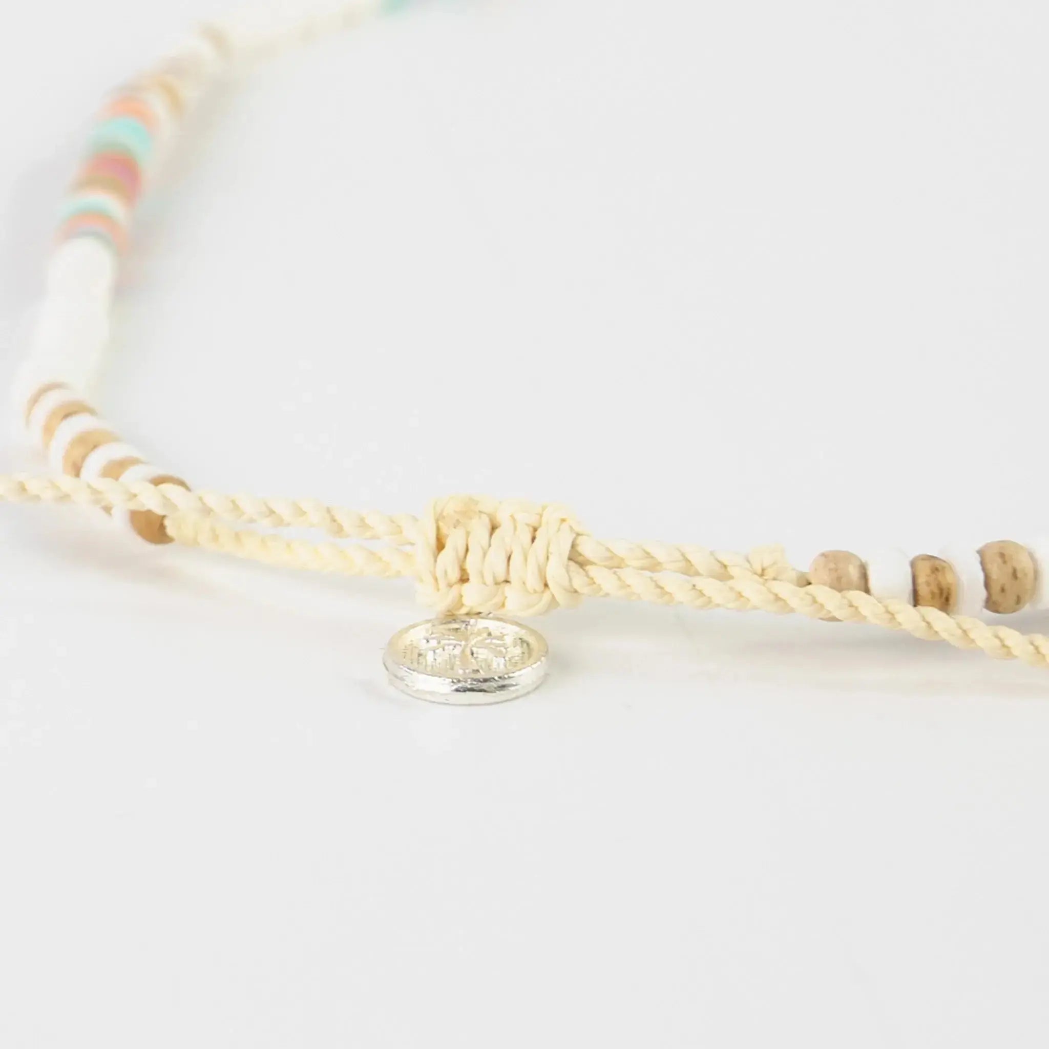Pineapple Island Mentawai Islands Surfer Pearl Beaded Necklace - White/Multi