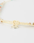 Pineapple Island Mentawai Islands Surfer Pearl Beaded Necklace - White/Multi