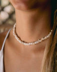 Pineapple Island Enu Island Beaded Necklace - Cream
