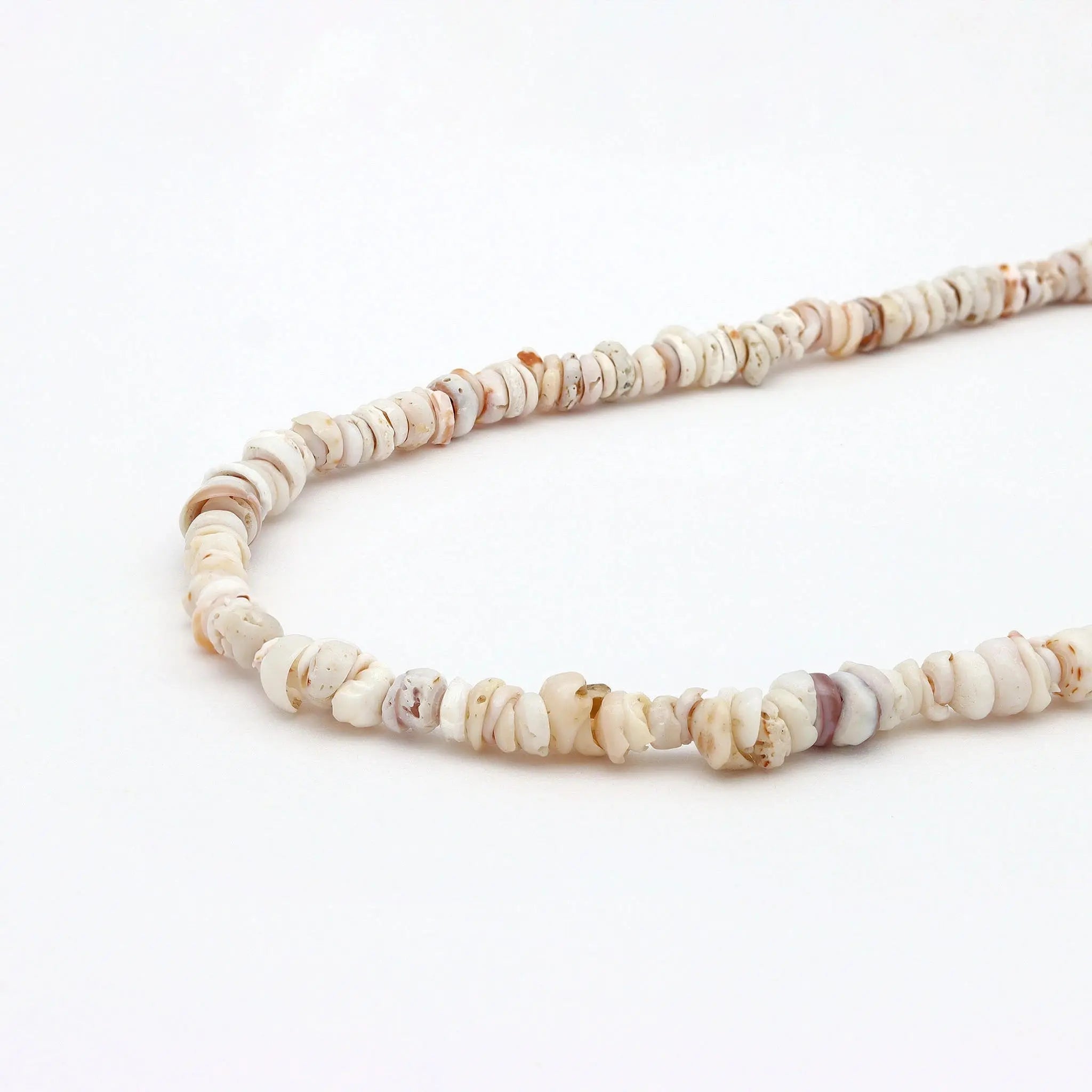 Pineapple Island Enu Island Beaded Necklace - Cream