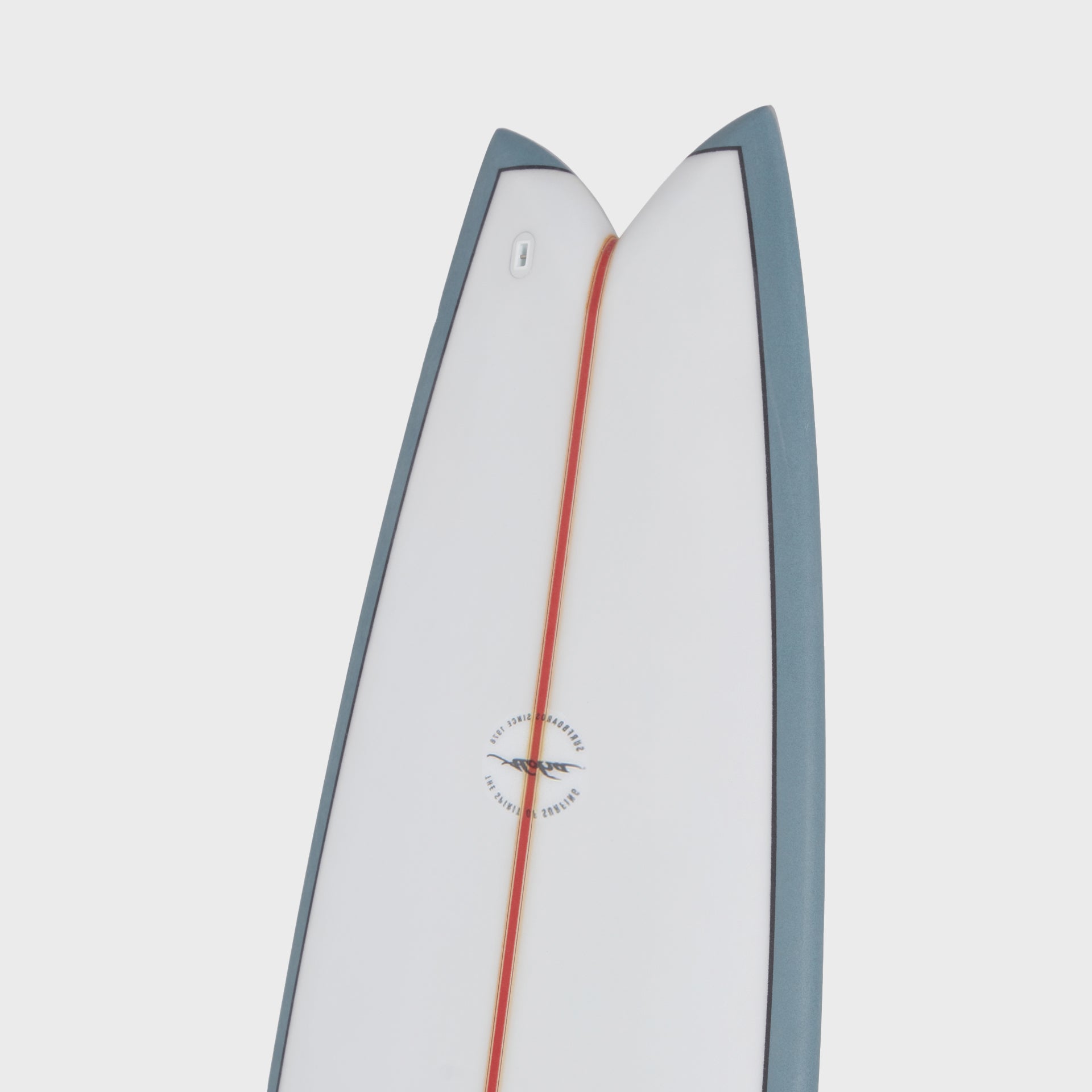 Keel Twin PVCP Fish Surfboard - 5&#39;10 and 6&#39;0 - Blue - ManGo Surfing