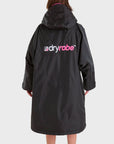 Dryrobe Advance Kids Long Sleeve  (10-13 Yrs) - Black/Pink - ManGo Surfing