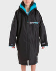 Dryrobe Advance Kids Long Sleeve (10-13 Yrs) - Black/Blue - ManGo Surfing