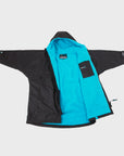 Dryrobe Advance Kids Long Sleeve (10-13 Yrs) - Black/Blue - ManGo Surfing