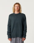 The Critical Slide Society Mens Mellow Crew Knit Sweatshirt - Blue