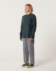 The Critical Slide Society Mens Mellow Crew Knit Sweatshirt - Blue
