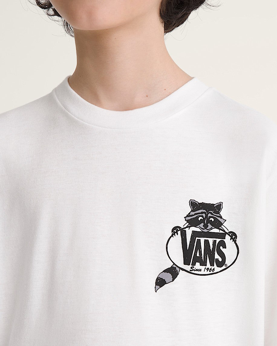 Vans Kids Dumpster Raccoon T-Shirt - White