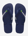 Havaianas Brasil Logo Kids Flip Flops - Marinho - ManGo Surfing