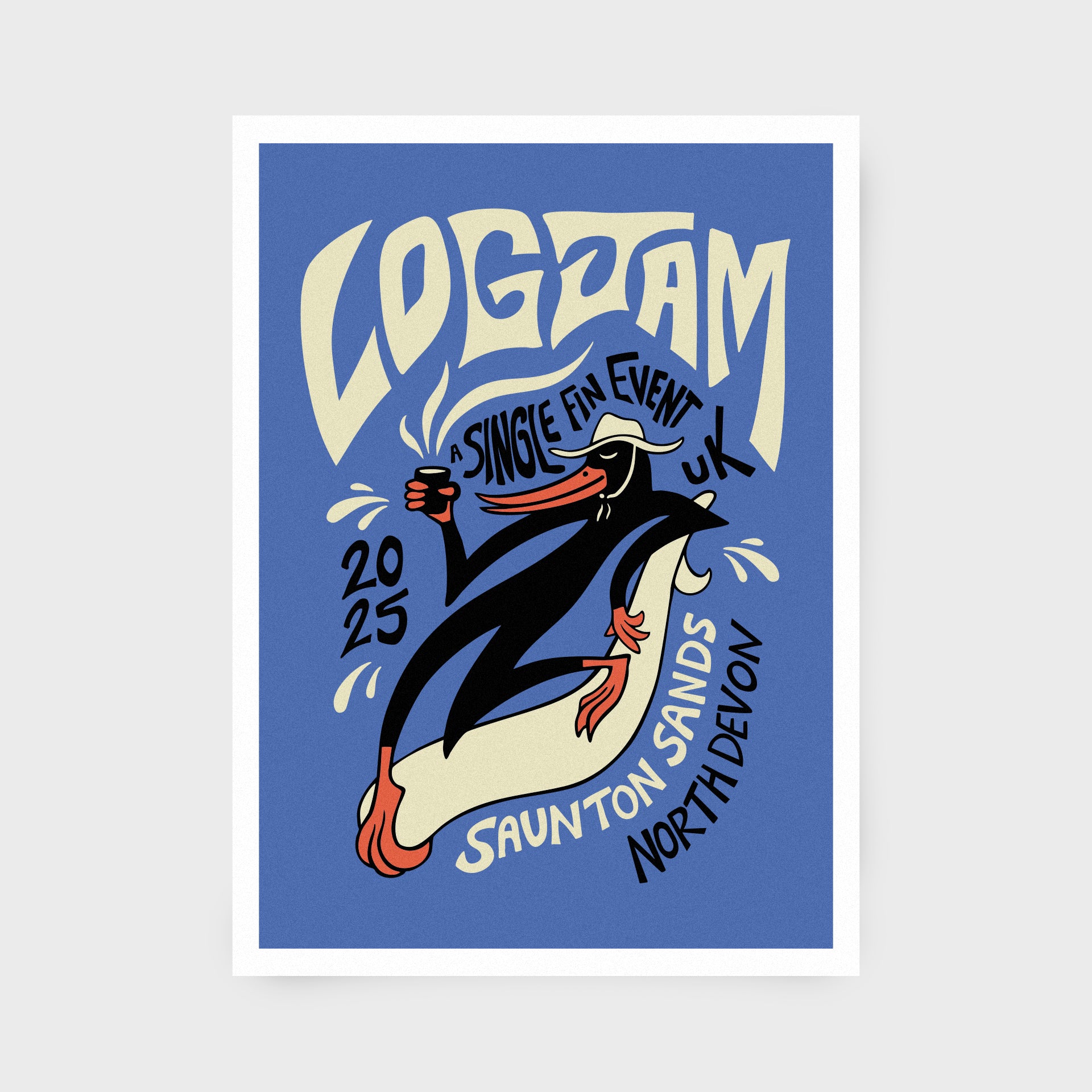 Log Jam 2025 – Official T-Shirt &amp; A3 Print ***Pre-Order*** - ManGo Surfing