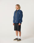 The Critical Slide Society Mens Surface Cord Overshirt - Blue