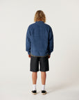 The Critical Slide Society Mens Surface Cord Overshirt - Blue