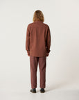 The Critical Slide Society Mens Lazy Boy Twill Shirt - Chestnut