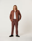 The Critical Slide Society Mens Lazy Boy Twill Shirt - Chestnut