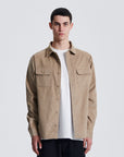 The Critical Slide Society Mens Lazy Boy Cord Shirt - Taupe