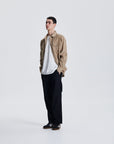 The Critical Slide Society Mens Lazy Boy Cord Shirt - Taupe