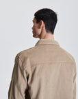 The Critical Slide Society Mens Lazy Boy Cord Shirt - Taupe