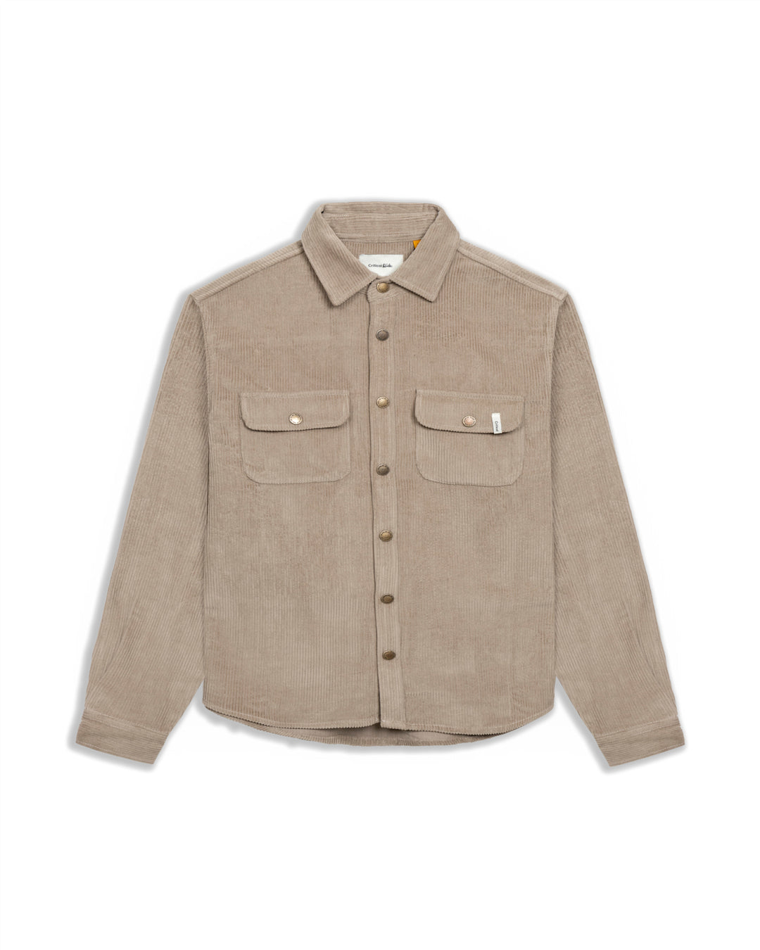 The Critical Slide Society Mens Lazy Boy Cord Shirt - Taupe