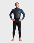 C-Skins Legend 3:2mm Mens Back Zip Wetsuit - Black/Bluestone/Cyan - ManGo Surfing