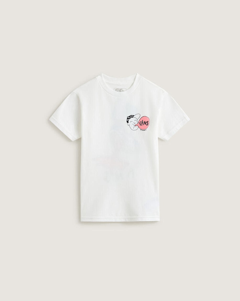Vans Kids Gum Sole Short Sleeve T-Shirt (2-7 Years) - White