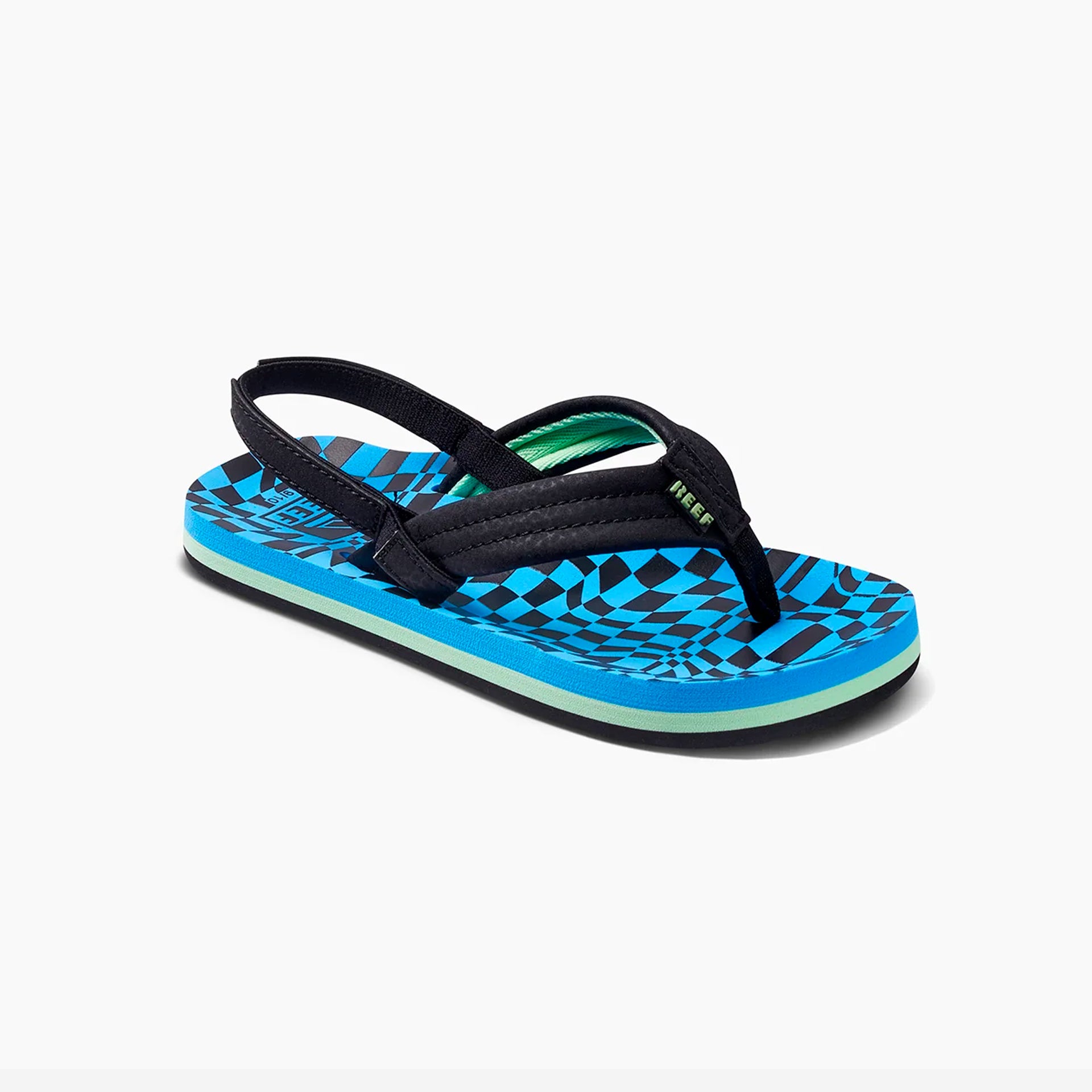 Reef Little Ahi Kids Flip Flops - Swell Checkers - ManGo Surfing