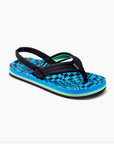 Reef Little Ahi Kids Flip Flops - Swell Checkers - ManGo Surfing