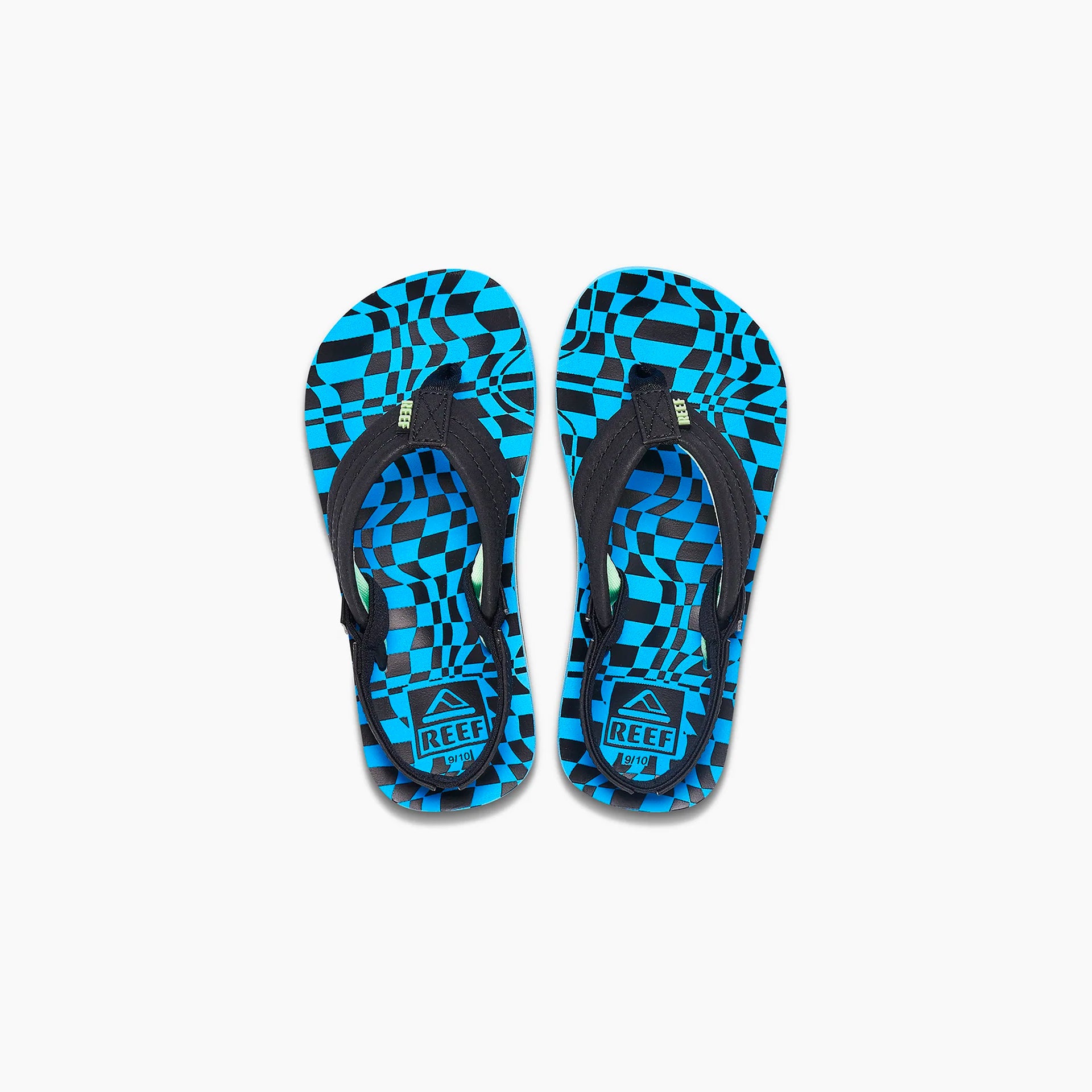 Reef Little Ahi Kids Flip Flops - Swell Checkers - ManGo Surfing