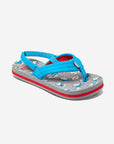 Reef Little Ahi Nom Nom Flip Flops - Blue - ManGo Surfing