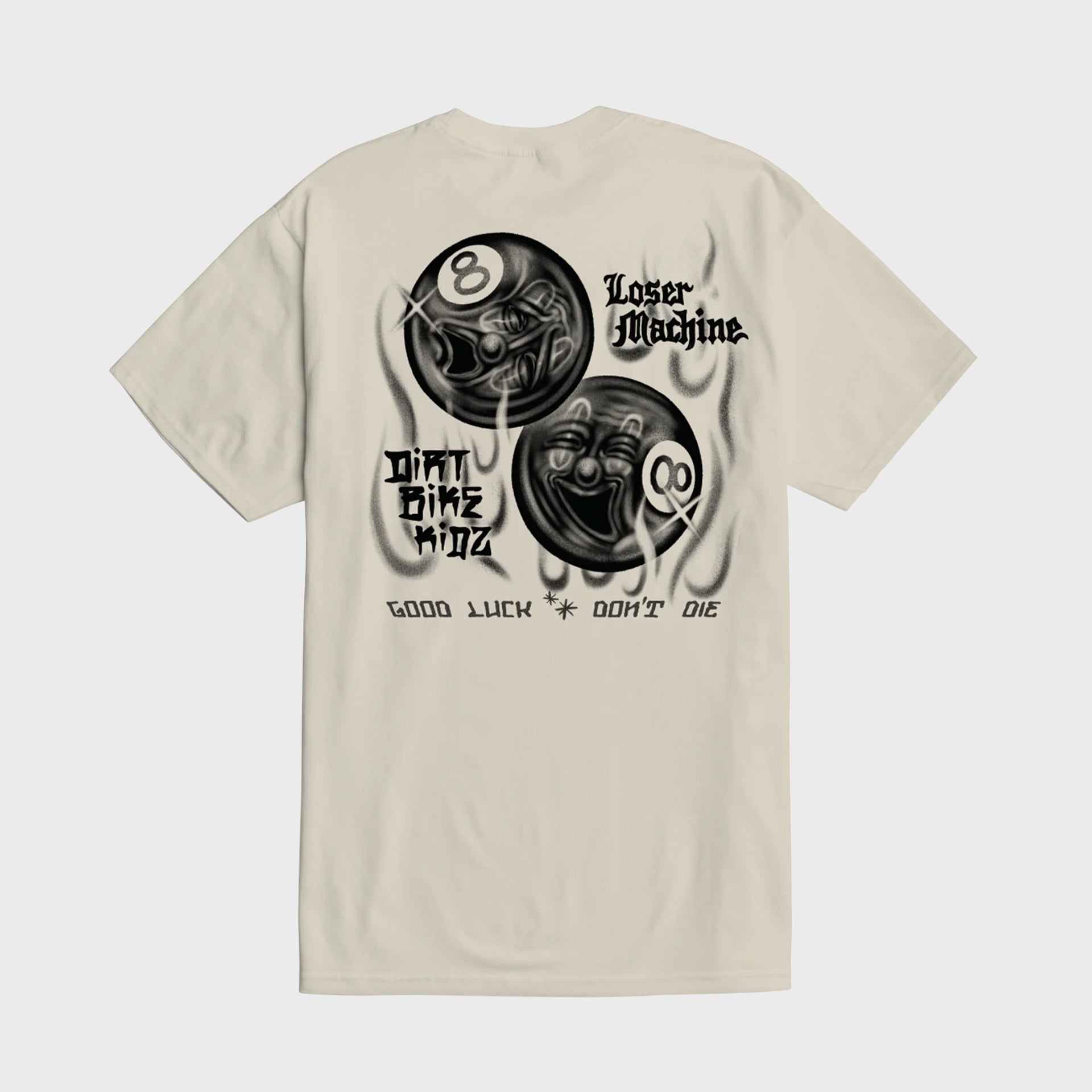 Loser Machine 8 Ballerz T-Shirt - Cream - ManGo Surfing