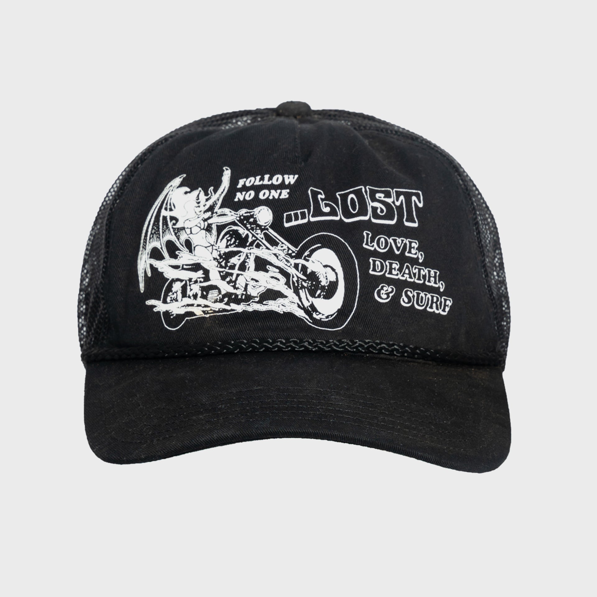 Lost Mens Highway Trucker Hat - One Size - Black - ManGo Surfing