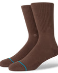 Stance Icon Crew Socks - Brown