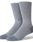 Stance Icon Crew Socks - Grey Heather