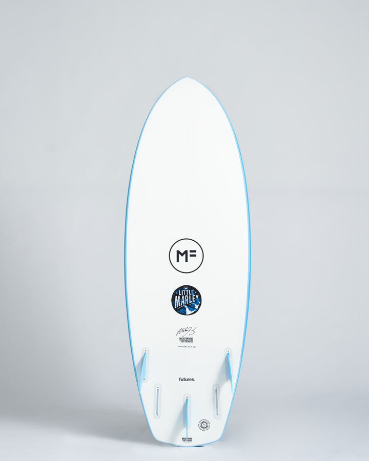 Mick Fanning Little Marley EpoxyLam (Futures 5F) Surfboard - Aqua - ManGo Surfing