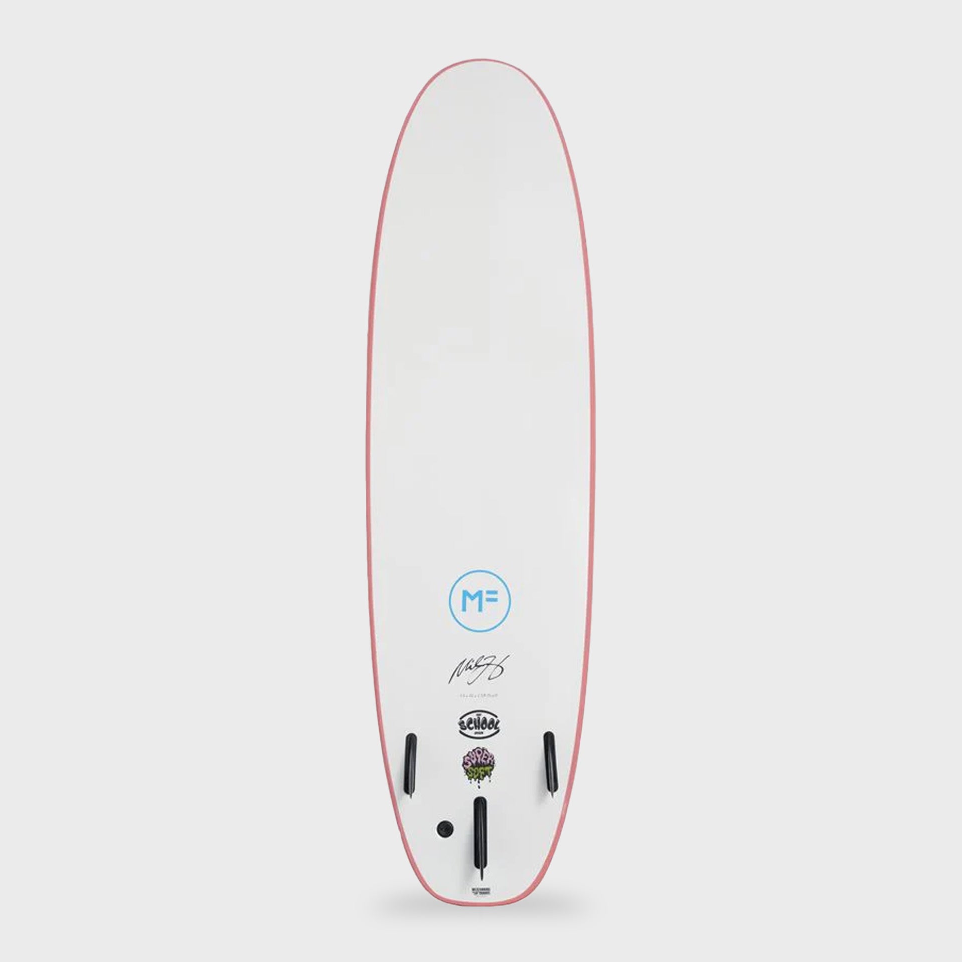 Mick Fanning 7&#39;0 Surf School Super Soft Surfboard - Screw Thru 3F - Coral - ManGo Surfing