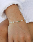 Pineapple Island Pasang Golden Hour Bracelet - Gold/White/Multi