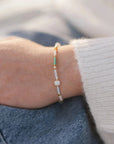 Pineapple Island Pasang Golden Hour Bracelet - Gold/White/Multi