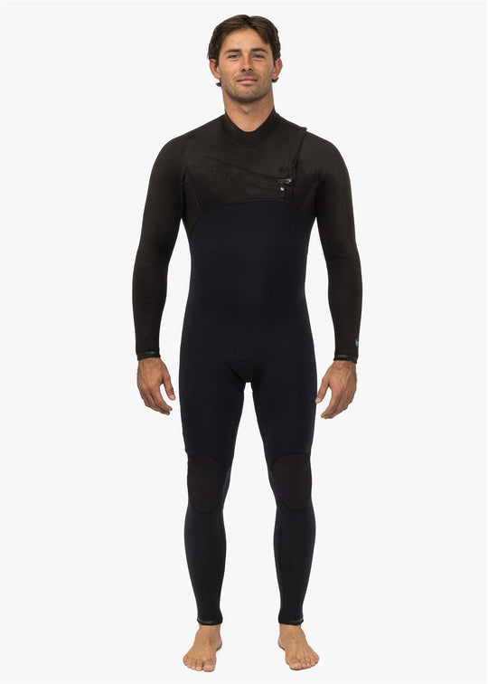 Vissla Mens High Seas II 3/2 Chest Zip Fullsuit - Stealth - ManGo Surfing