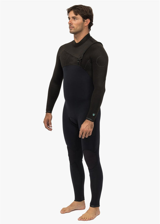 Vissla Mens High Seas II 3/2 Chest Zip Fullsuit - Stealth - ManGo Surfing