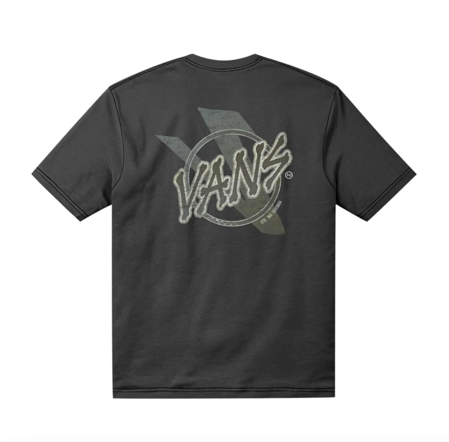 Vans Mens V Bones Short Sleeve T-Shirt - Black