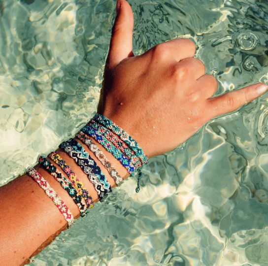 Pineapple Island Leme Surf Bracelet - Pink /Multi