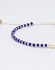 Pineapple Island Mutiara Dainty Beaded Bracelet - Royal Blue/Pink