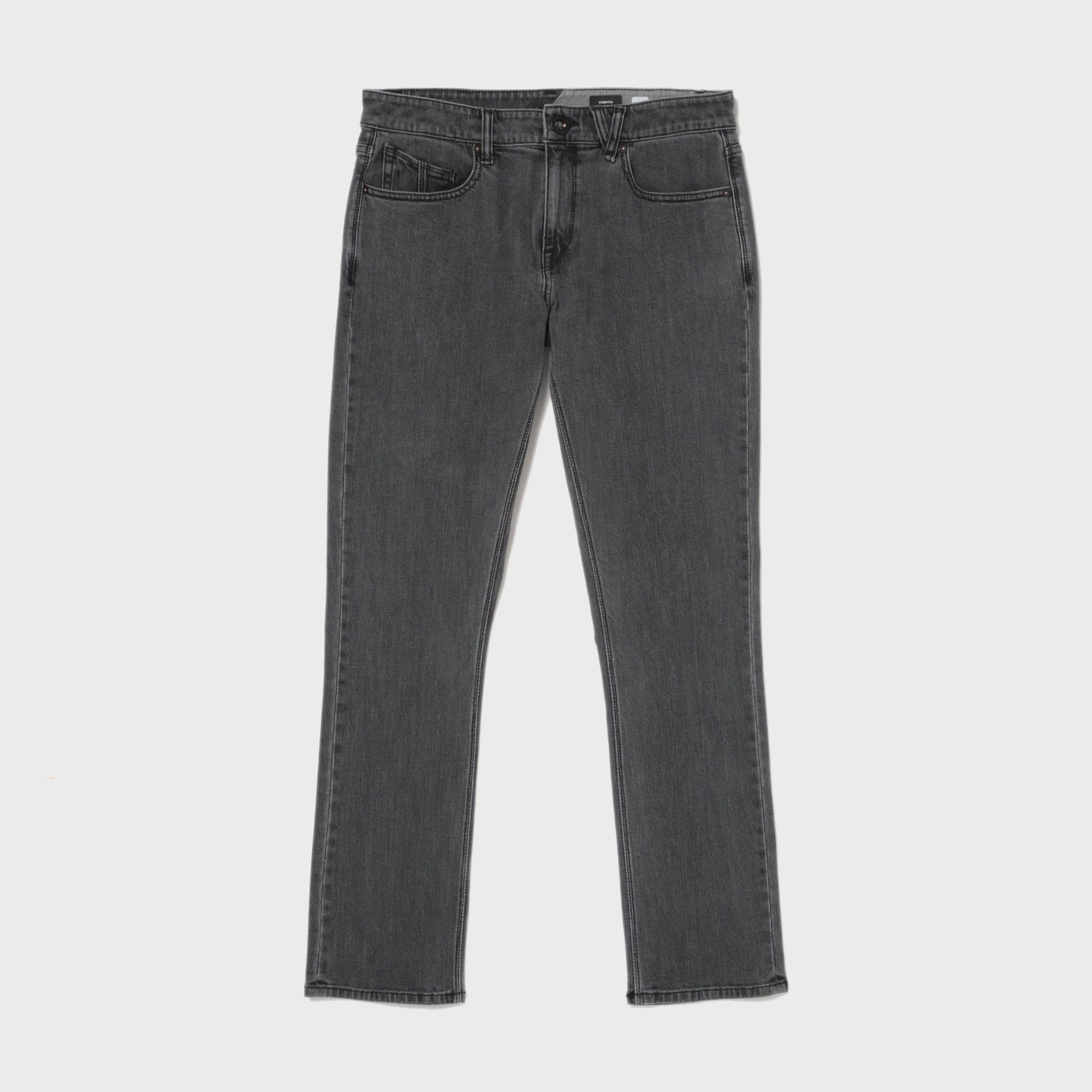 Volcom Mens Vorta Jeans - Neutral Grey - ManGo Surfing