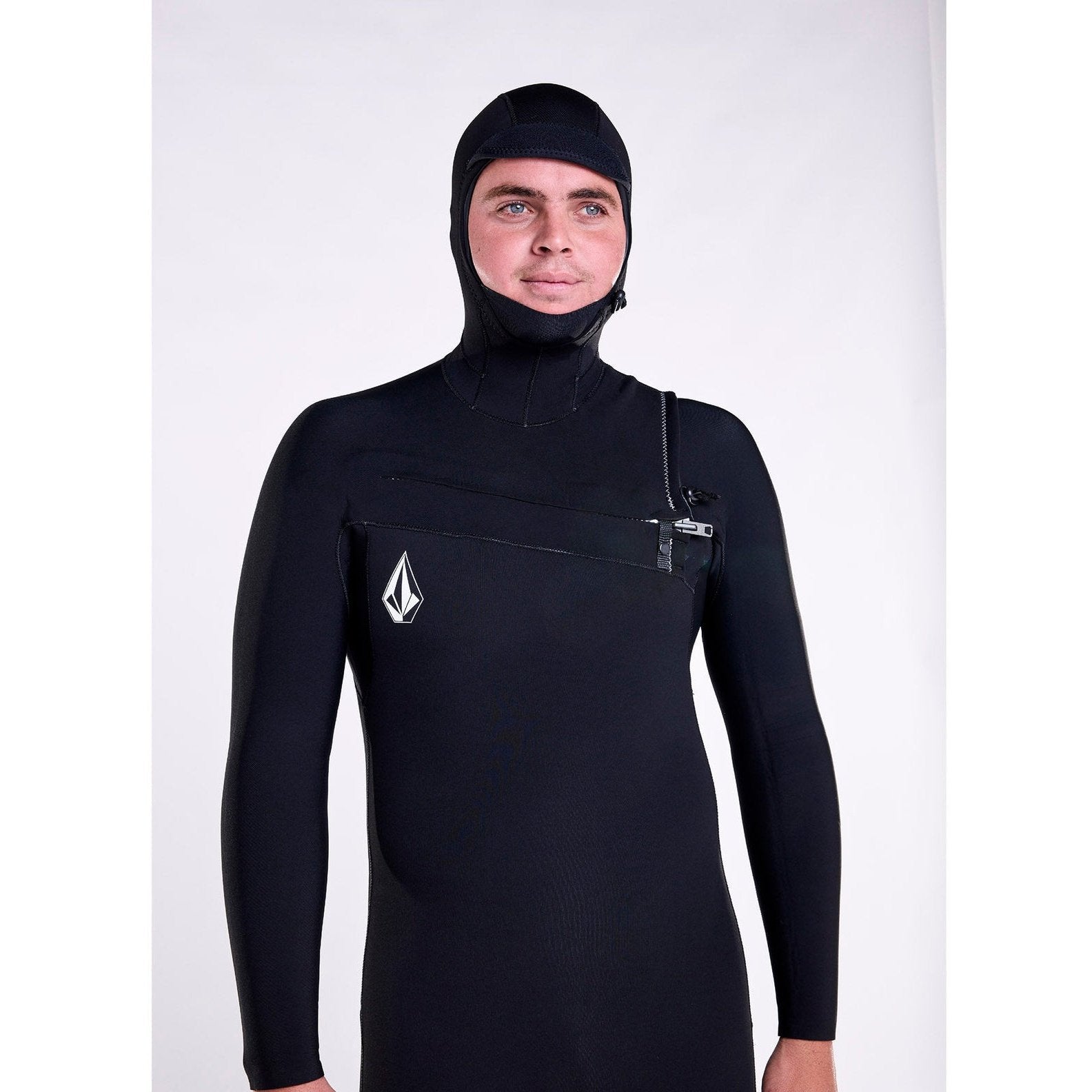 Modulator 5/4/3mm Hooded Chest Zip Wetsuit - Mens Wetsuit - Black - ManGo Surfing
