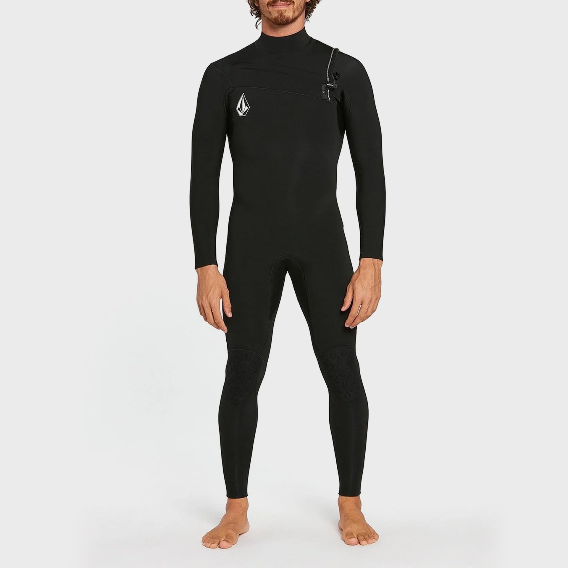 Volcom Modulator 3/2 Mens Chest Zip Wetsuit - Black - ManGo Surfing