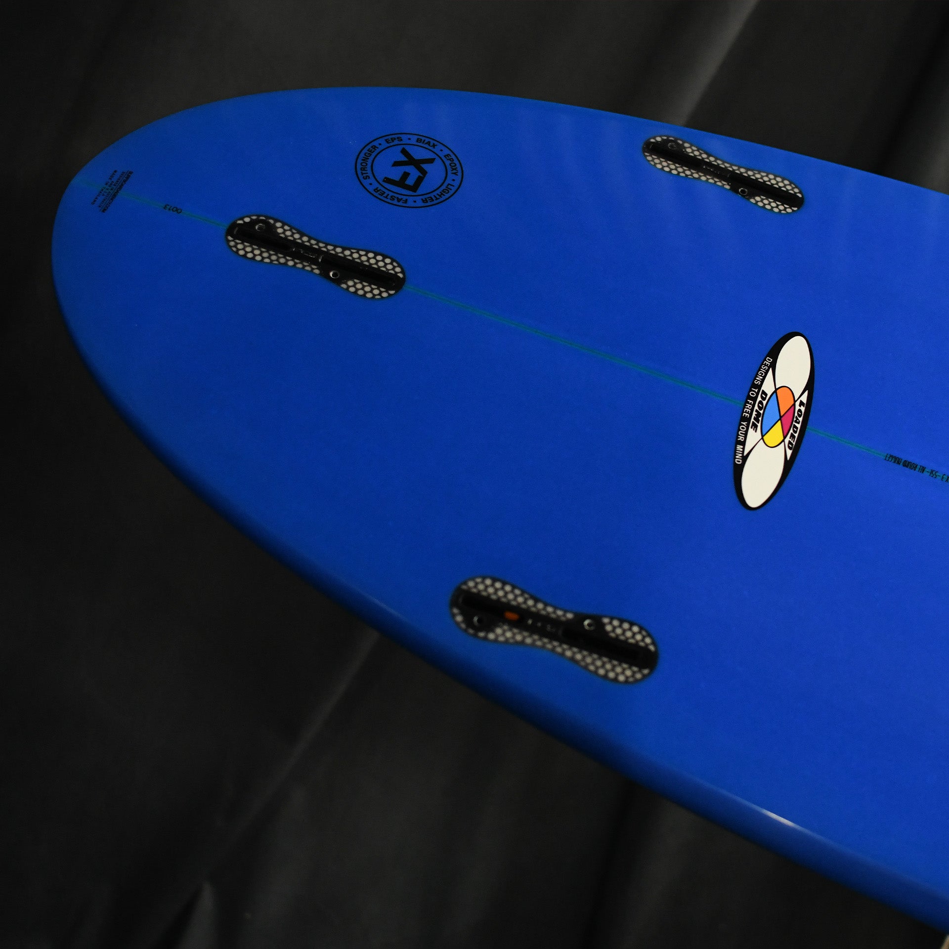 McCoy All Round Nugget 3F FCS II XF Sunset Polish Surfboard - Pink/Blue
