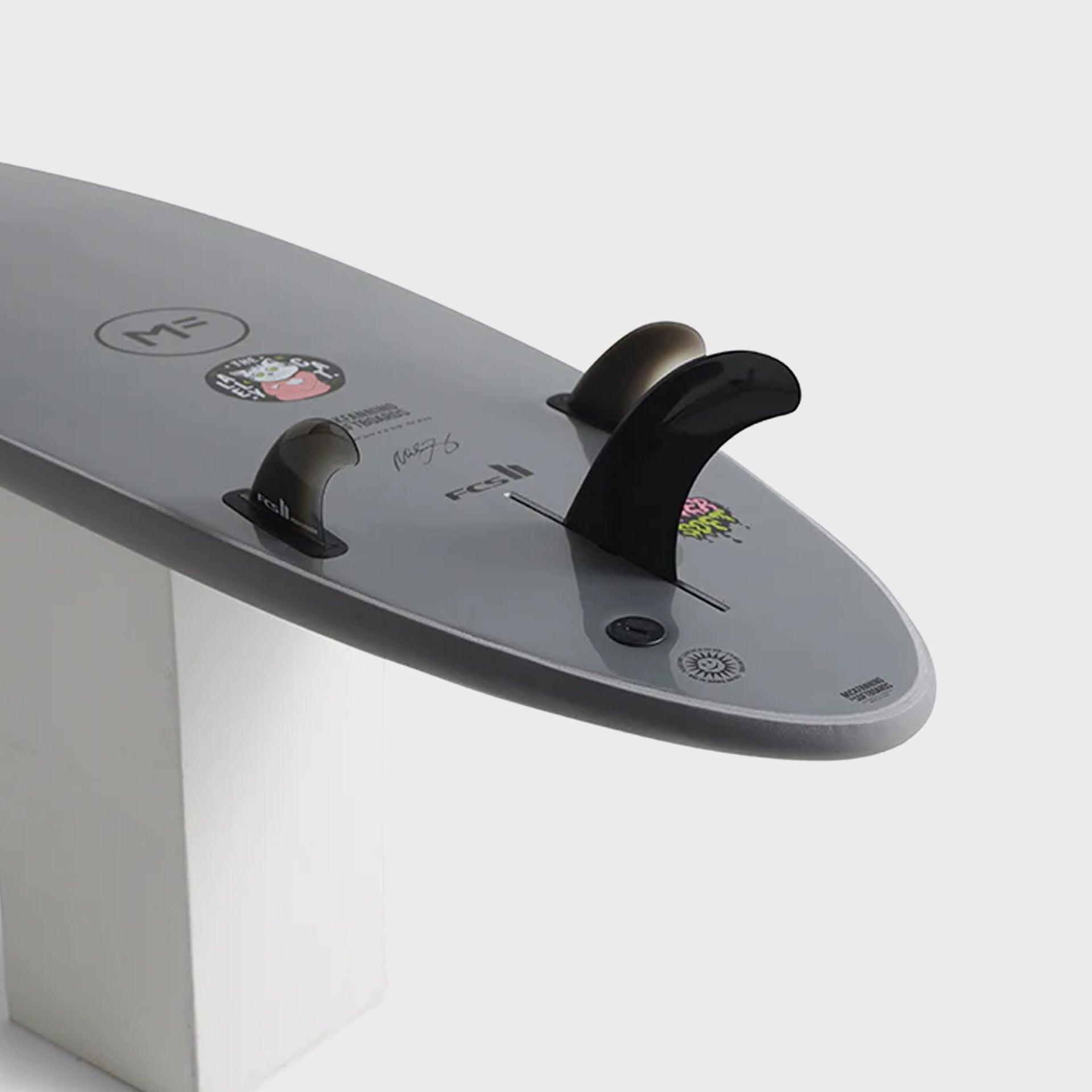 Mick Fanning Alley Cat Super Soft Softboard - Grey/Grey - ManGo Surfing